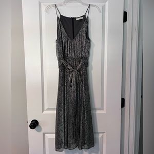 Halston Heritage metallic dress